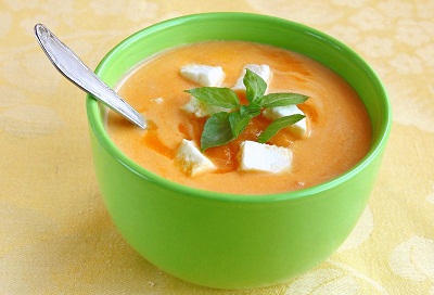 Суп пюре из моркови с рисом